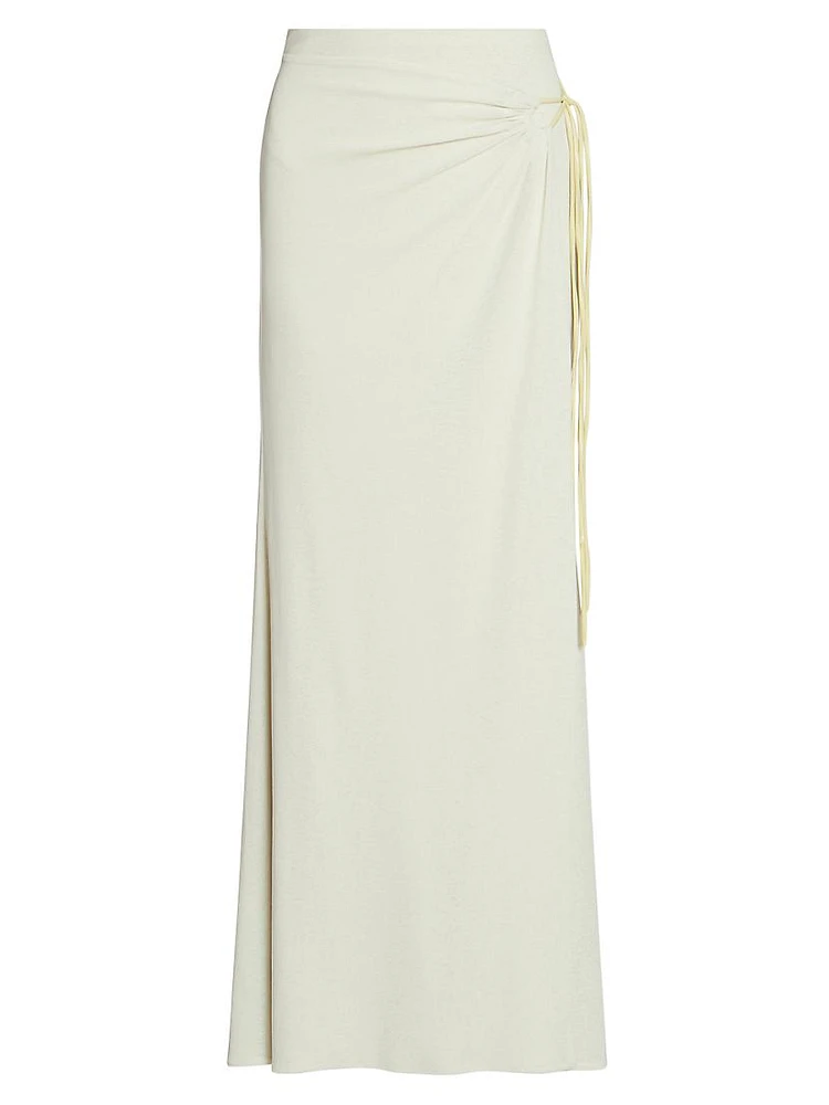 Macea Ruched Maxi Skirt