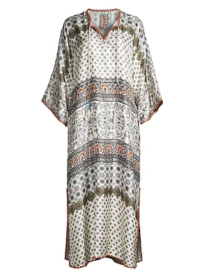 Corey Silk Shift Maxi Dress