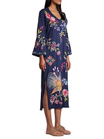 Julie Embroidered Cotton Midi-Dress