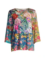 Neutra Floral Henley T-Shirt