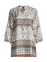 Corry Printed Silk Twill Tunic