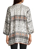 Corry Printed Silk Twill Tunic