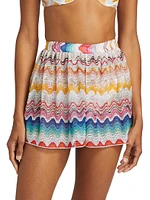 Zigzag Knit Shorts