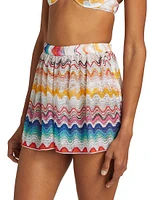 Zigzag Knit Shorts