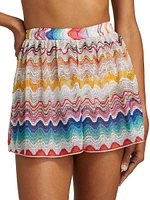 Zigzag Knit Shorts