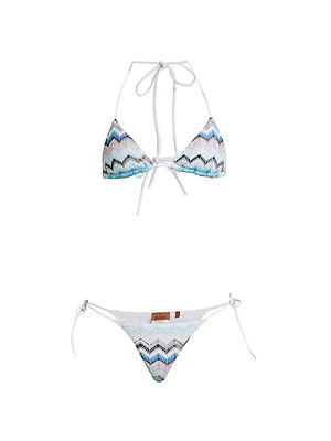 Zigzag Knit Bikini Set