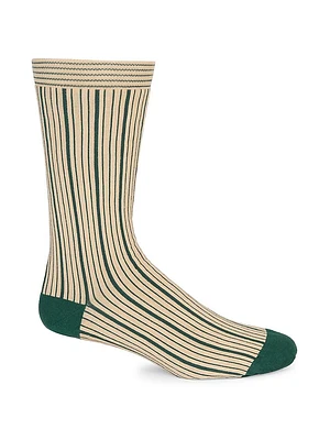 Striped Cotton-Blend Socks