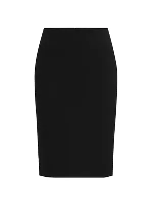 Slim-Fit Pencil Skirt Virgin Wool