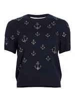 Ahoy Matey Cashmere Embellished Sweater