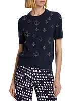 Ahoy Matey Cashmere Embellished Sweater