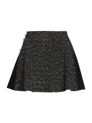 Elsie Metallic Tweed Miniskirt