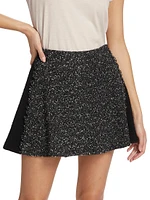 Elsie Metallic Tweed Miniskirt