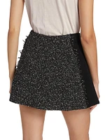 Elsie Metallic Tweed Miniskirt