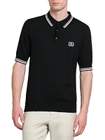 Striped Cotton Polo Shirt