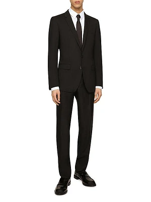 Wool Single-Breasted Suit