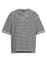 Striped Cotton Crewneck T-Shirt