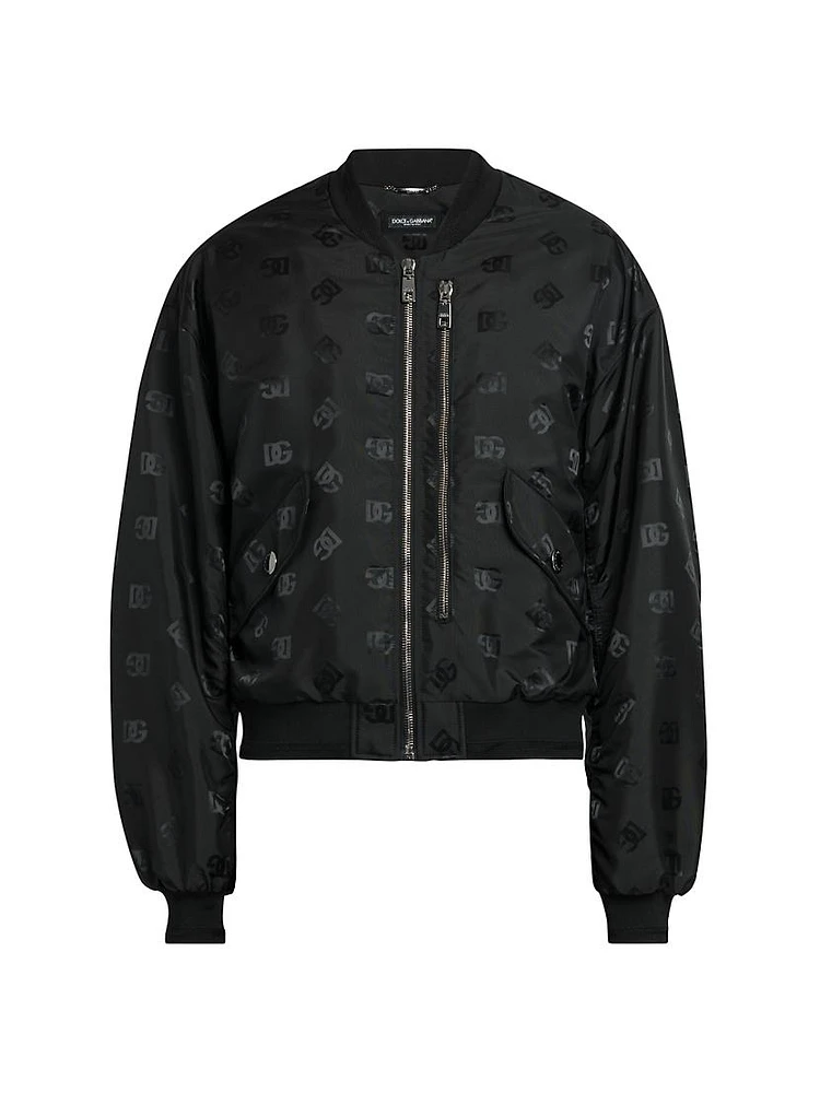 D&G Nylon Zip-Front Jacket