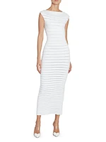 Stripe Column Midi-Dress