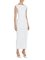 Stripe Column Midi-Dress