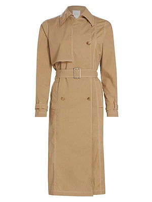 Last Night Cotton-Blend Trench Coat