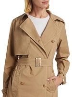 Last Night Cotton-Blend Trench Coat