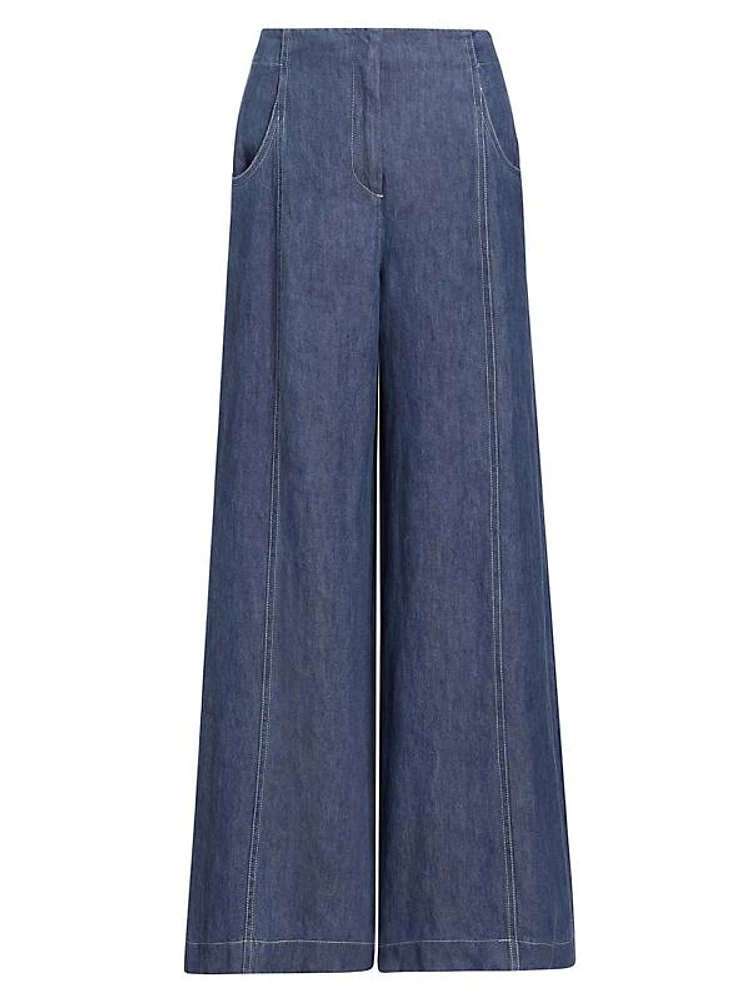 Demie Hemp Wide-Leg Trousers