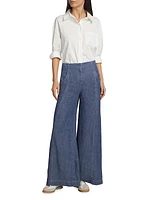 Demie Hemp Wide-Leg Trousers