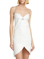 Ellipse Vinyl Minidress