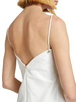 Ellipse Vinyl Minidress