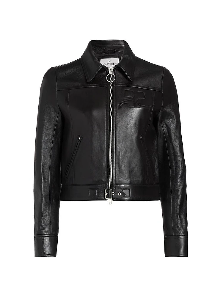 Zipped Iconic Leather Jacket