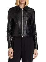 Zipped Iconic Leather Jacket