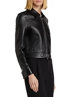 Zipped Iconic Leather Jacket