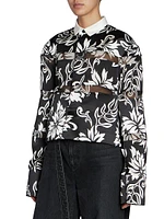 Floral Print Rugby Shirt