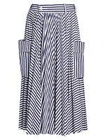 Thomas Mason Stripe Maxi Skirt