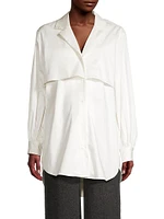 Maternity Adele Trench Shirt