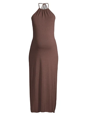 Maternity The Emmi Halter Midi-Dress