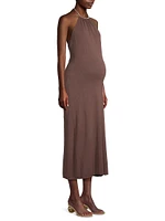 Maternity The Emmi Halter Midi-Dress