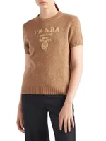 Wool, Cashmere And Lamé Crewneck Sweater
