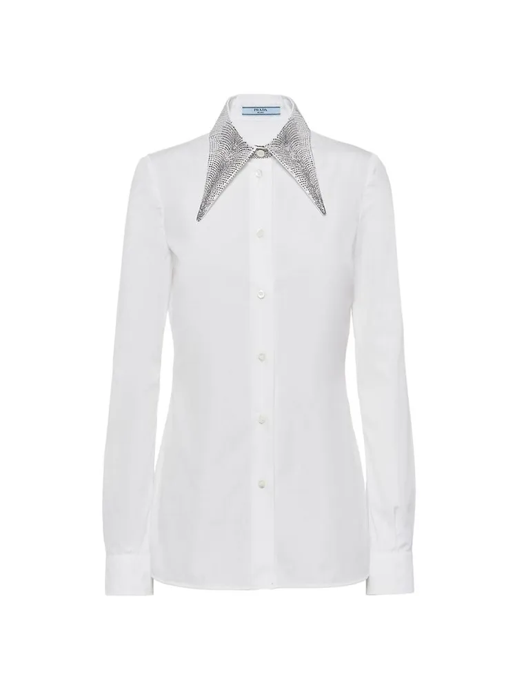 Embroidered Poplin Shirt