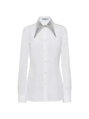 Embroidered Poplin Shirt