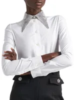 Embroidered Poplin Shirt