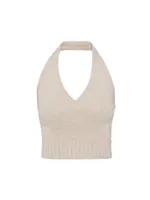 Sleeveless Wool and Cashmere Top