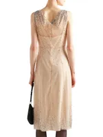 Embroidered Tulle Dress