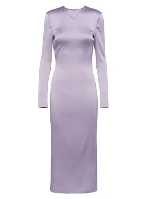 Satin Midi-Dress