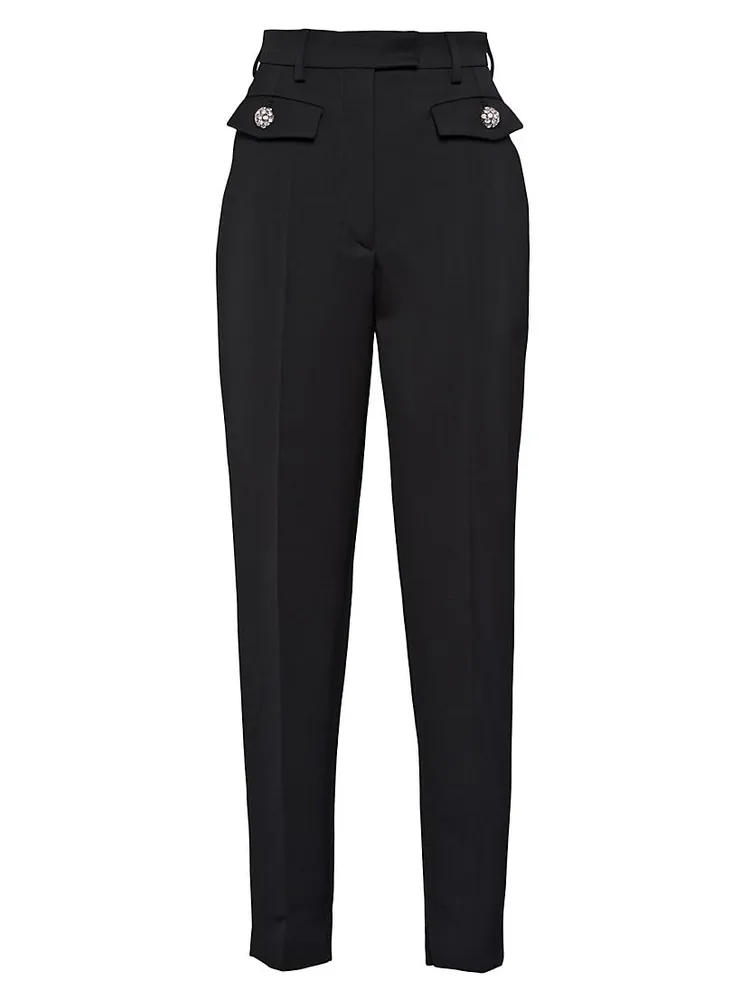 Wool Sateen Pants