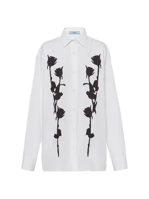 Embroidered Poplin Shirt