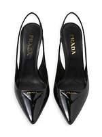 Patent Leather Slingback Pumps