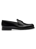 Brushed Leather Loafers