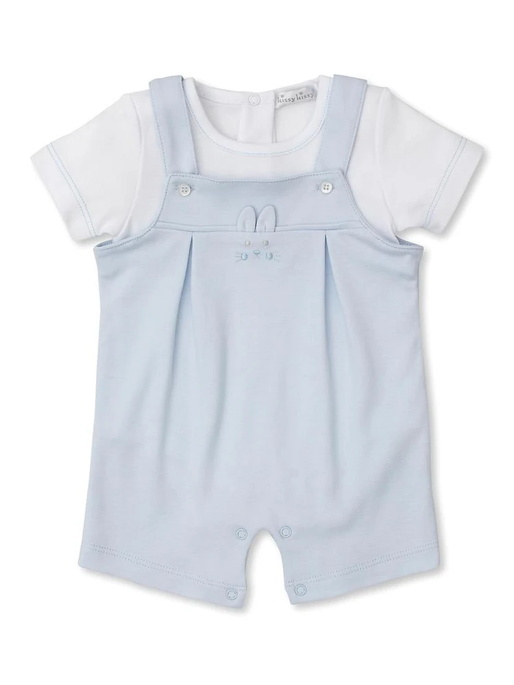 Baby Boy's Bodysuit & Shortalls Set