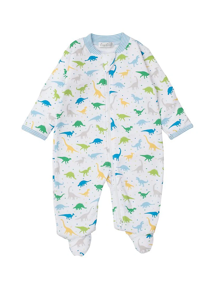 Baby Boy's Dinosaur Print Footie